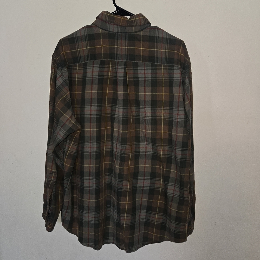 Brooks Brothers button shirt the original polo Brooke's flannel Sz large. - Picture 4 of 5